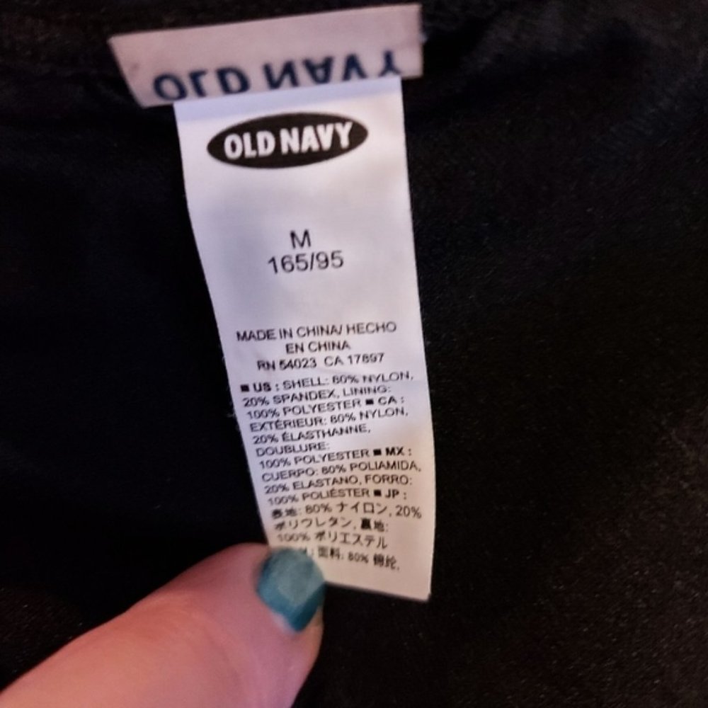 Old Navy Scalloped Edge Black Bikini Top Size M - Picture 3 of 3
